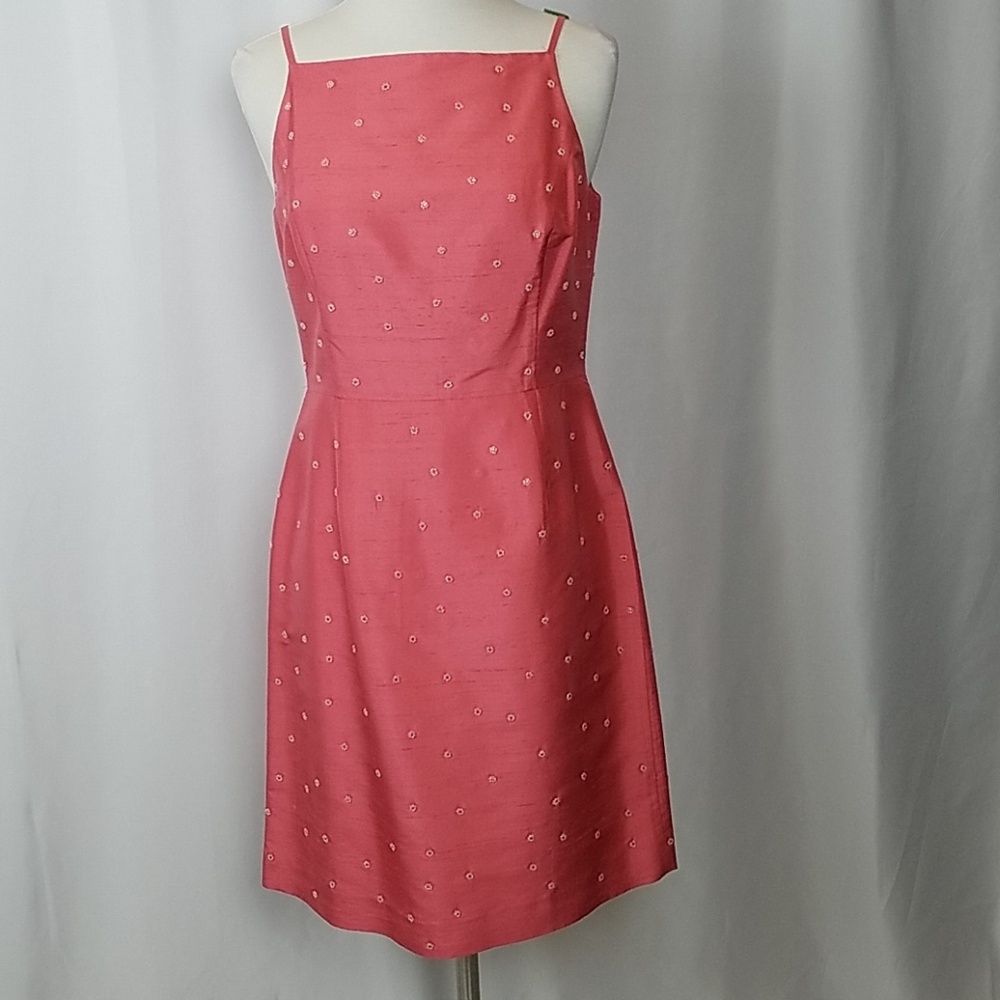 Ann Taylor Silk Beaded Special Occasion Dress - Picture 1 of 8